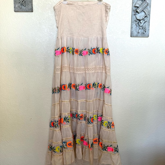 Boston Proper Neon Pop Strapless Dress - Picture 7 of 14